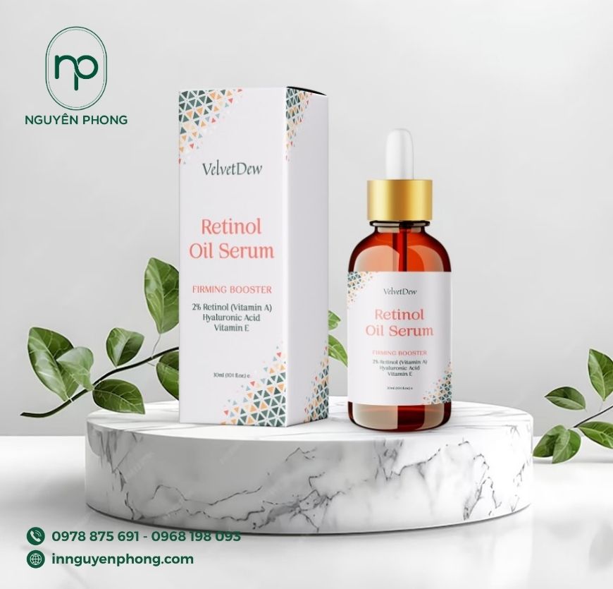 Mẫu hộp giấy đựng mỹ phẩm cán mờ